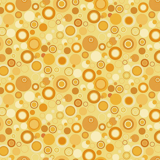Bubble Dot Basics Yellow - Henry Glass from Fort Worth Fabric Studio