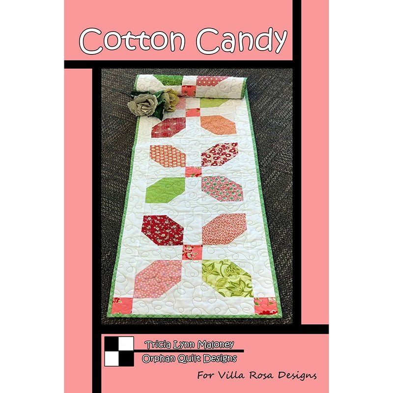 Cotton Candy Table Runner Pattern PDF Download - Villa Rosa Designs from Fort Worth Fabric Studio