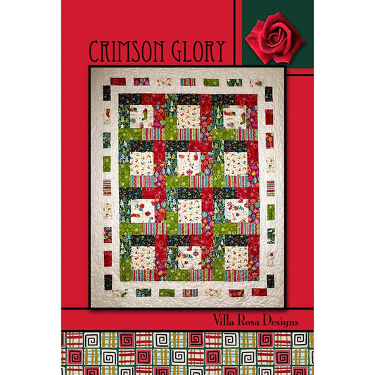 Crimson Glory Quilt Pattern PDF Download - Villa Rosa Designs from Fort Worth Fabric Studio