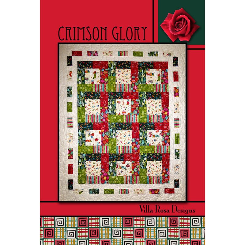 Crimson Glory Quilt Pattern Pattern by Villa Rosa Designs