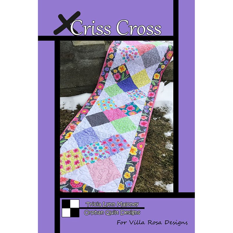 Criss Cross Table Runner Pattern PDF Download - Villa Rosa Designs from Fort Worth Fabric Studio