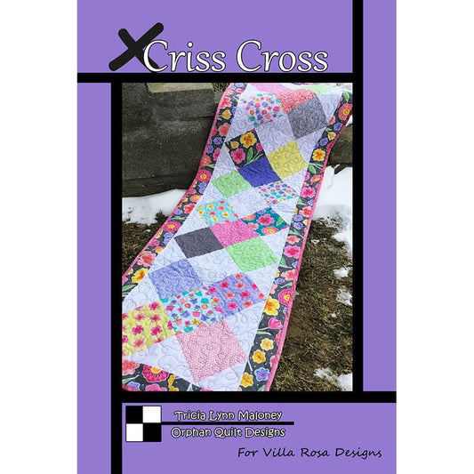 Criss Cross Table Runner Pattern PDF Download - Villa Rosa Designs from Fort Worth Fabric Studio
