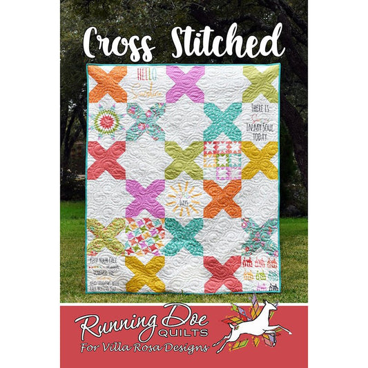 Cross Stitched Quilt Pattern PDF Download - Villa Rosa Designs from Fort Worth Fabric Studio