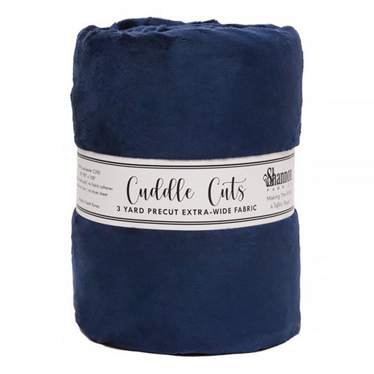 Cuddle by Shannon 3 Yard Cuddle Cut Navy - Shannon Fabrics from Fort Worth Fabric Studio