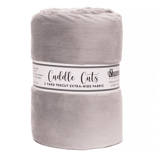 Cuddle by Shannon 3 Yard Cuddle Cut Silver - Shannon Fabrics from Fort Worth Fabric Studio