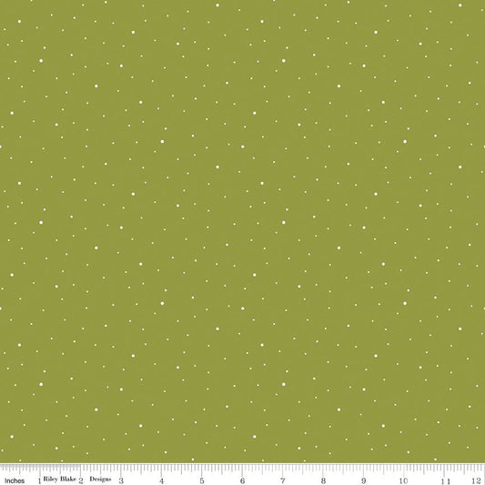Dapple Dot Asparagus - Riley Blake from Fort Worth Fabric Studio