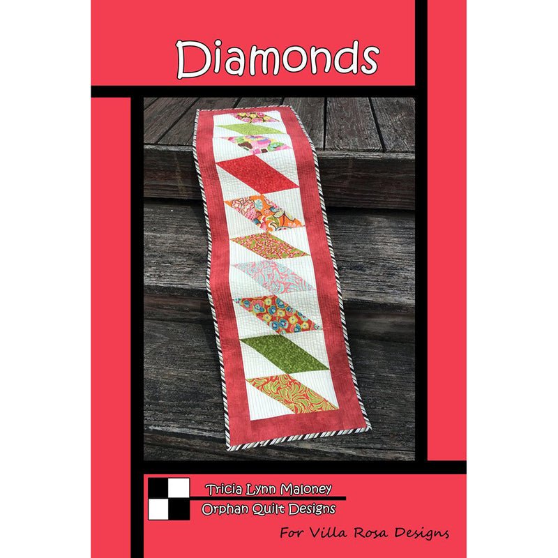 Diamonds Table Runner Pattern PDF Download Pattern PDF by Villa Rosa Designs