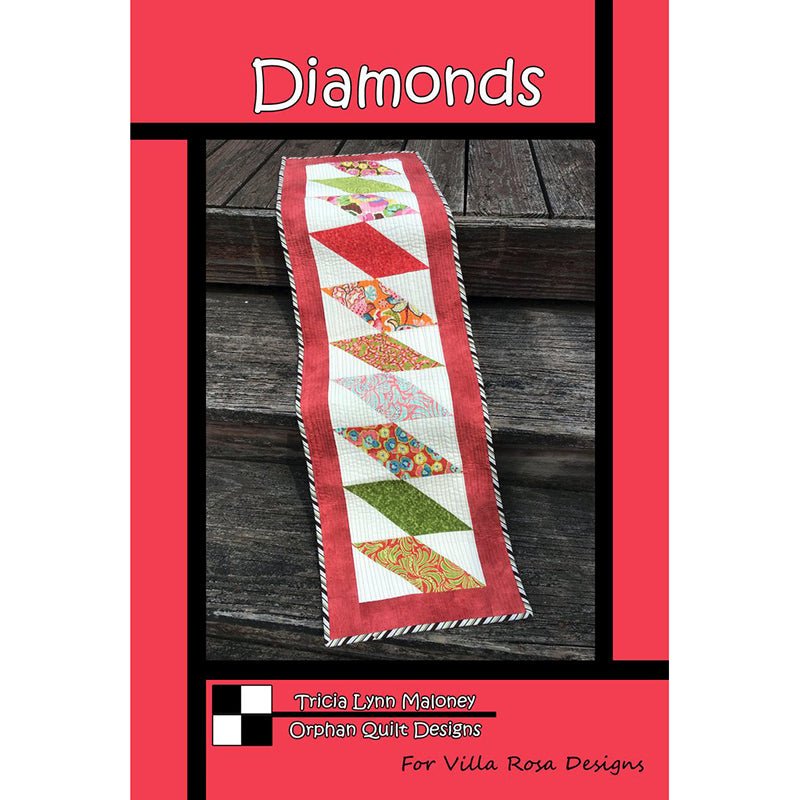 Diamonds Table Runner Pattern Pattern by Villa Rosa Designs