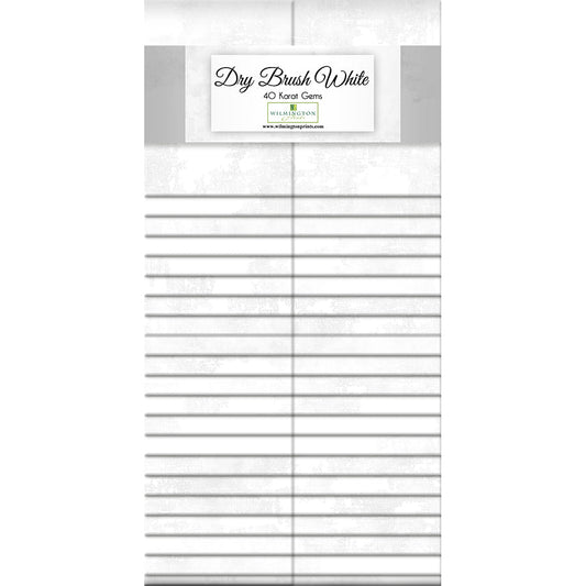 Dry Brush White 40 Karat Gems 2.5" Strips by Wilmington - Wilmington Prints from Fort Worth Fabric Studio