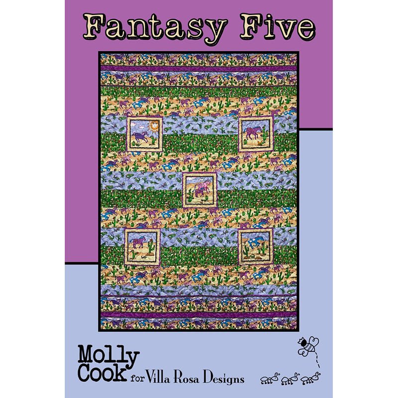 Fantasy Five Quilt Pattern PDF Download - Villa Rosa Designs from Fort Worth Fabric Studio