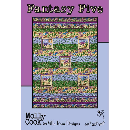 Fantasy Five Quilt Pattern - Villa Rosa Designs from Fort Worth Fabric Studio