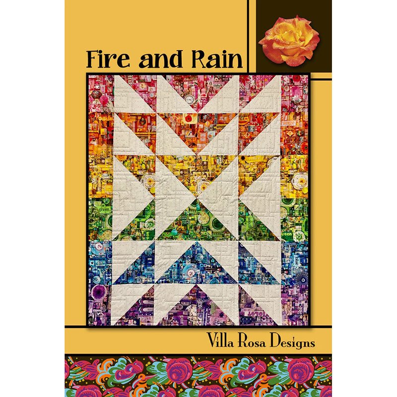 Fire and Rain Quilt Pattern PDF Download - Villa Rosa Designs from Fort Worth Fabric Studio