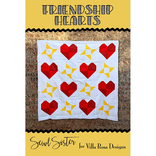 Friendship Hearts Quilt Pattern PDF Download - Villa Rosa Designs from Fort Worth Fabric Studio