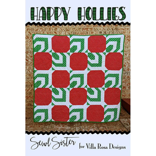 Happy Hollies Quilt Pattern PDF Download - Villa Rosa Designs from Fort Worth Fabric Studio
