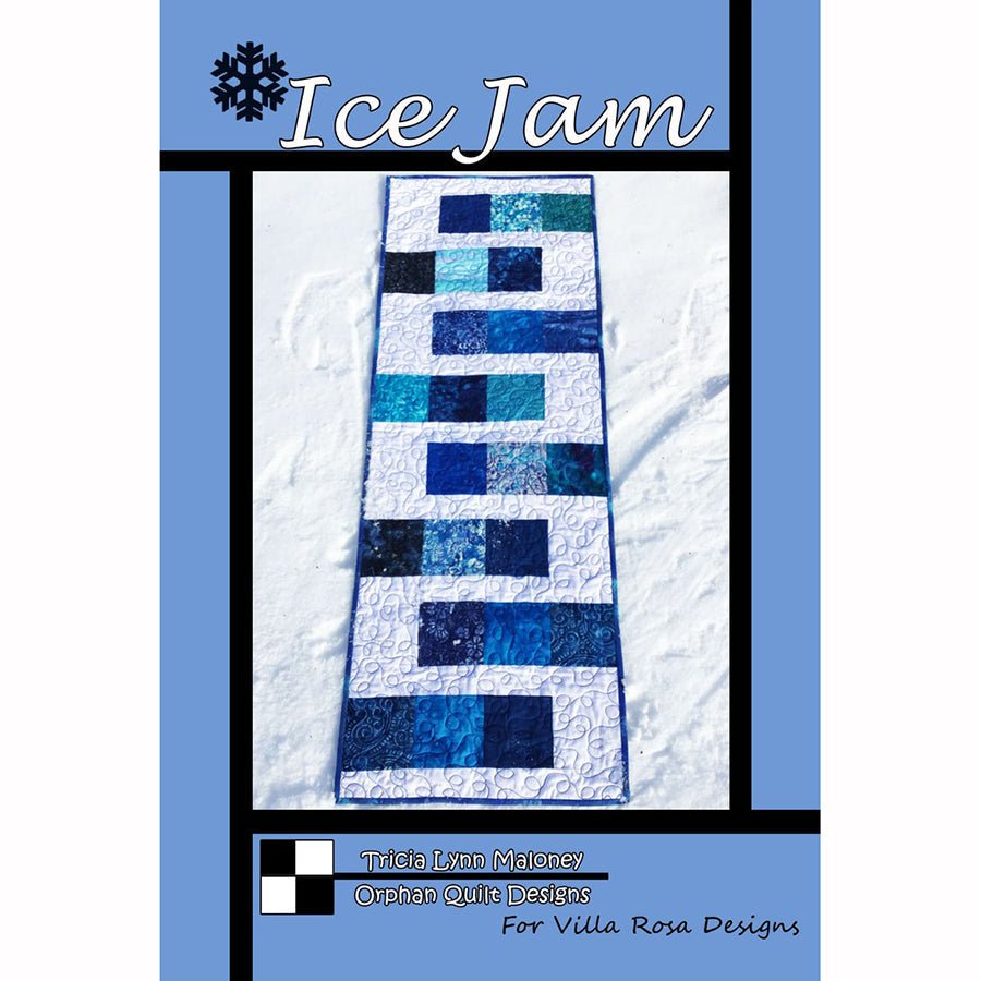 Ice Jam Table Runner Pattern PDF Download - Villa Rosa Designs from Fort Worth Fabric Studio