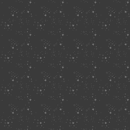 Kitty Litter Graphite - Dear Stella from Fort Worth Fabric Studio
