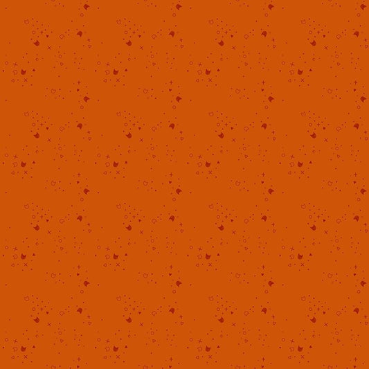 Kitty Litter Orange - Dear Stella from Fort Worth Fabric Studio