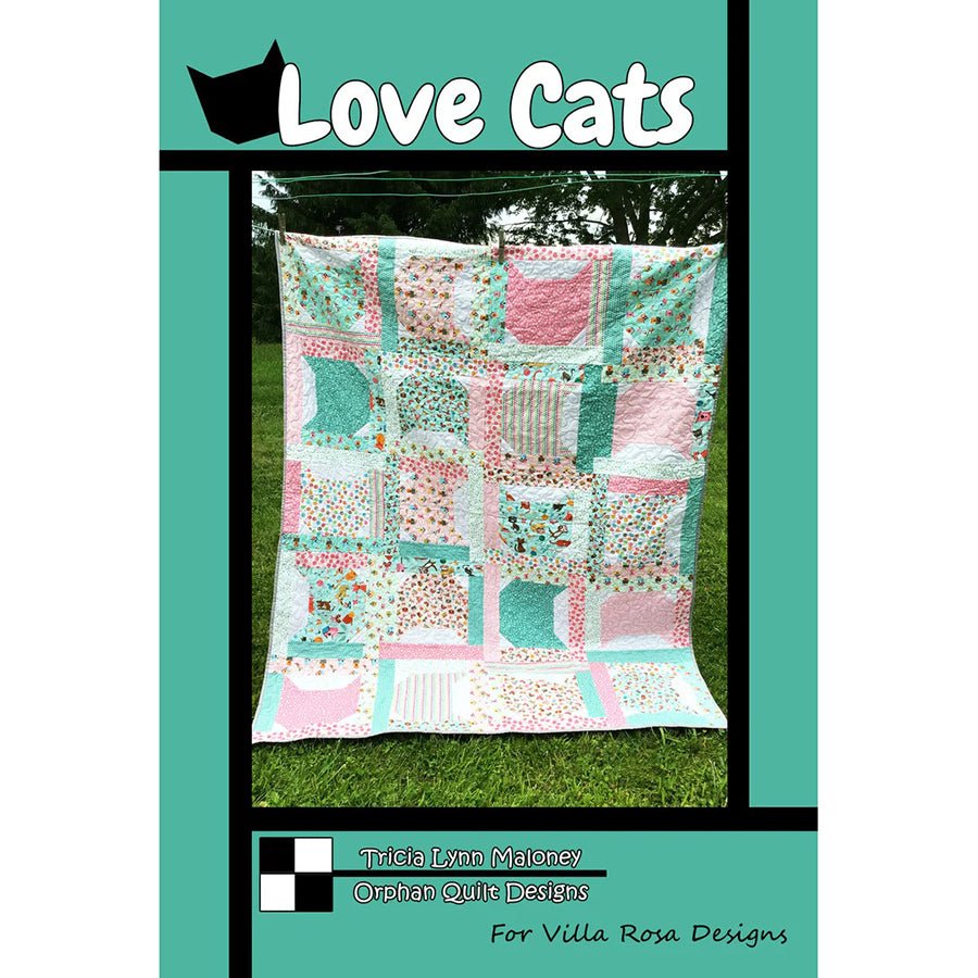 Love Cats Quilt Pattern PDF Download - Villa Rosa Designs from Fort Worth Fabric Studio