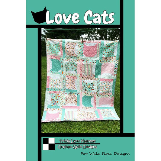 Love Cats Quilt Pattern PDF Download - Villa Rosa Designs from Fort Worth Fabric Studio