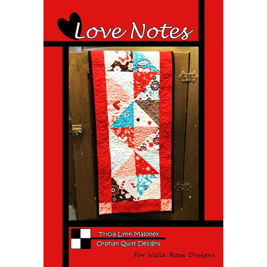 Love Notes Table Runner Pattern - Villa Rosa Designs from Fort Worth Fabric Studio