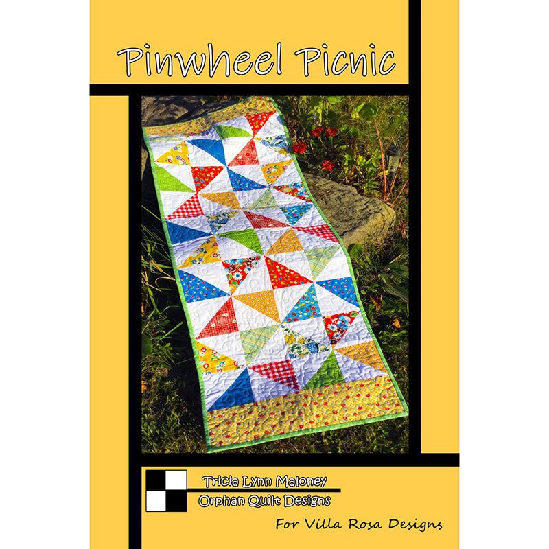 Pinwheel Picnic Table Runner Pattern - Villa Rosa Designs from Fort Worth Fabric Studio