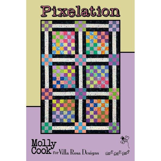 Pixelation Quilt Pattern PDF Download - Villa Rosa Designs from Fort Worth Fabric Studio