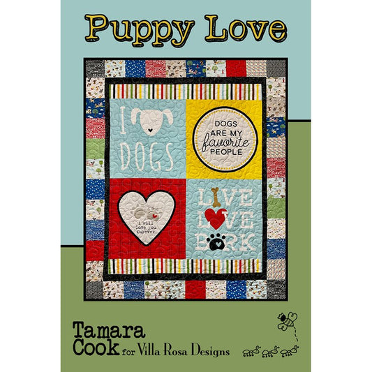 Puppy Love PDF Download - Villa Rosa Designs from Fort Worth Fabric Studio