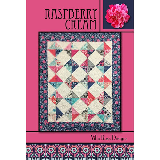 Raspberry Cream Quilt Pattern PDF Download - Villa Rosa Designs from Fort Worth Fabric Studio