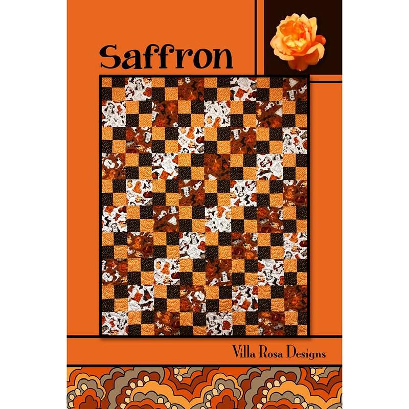 Saffron Quilt Pattern Pattern by Villa Rosa Designs