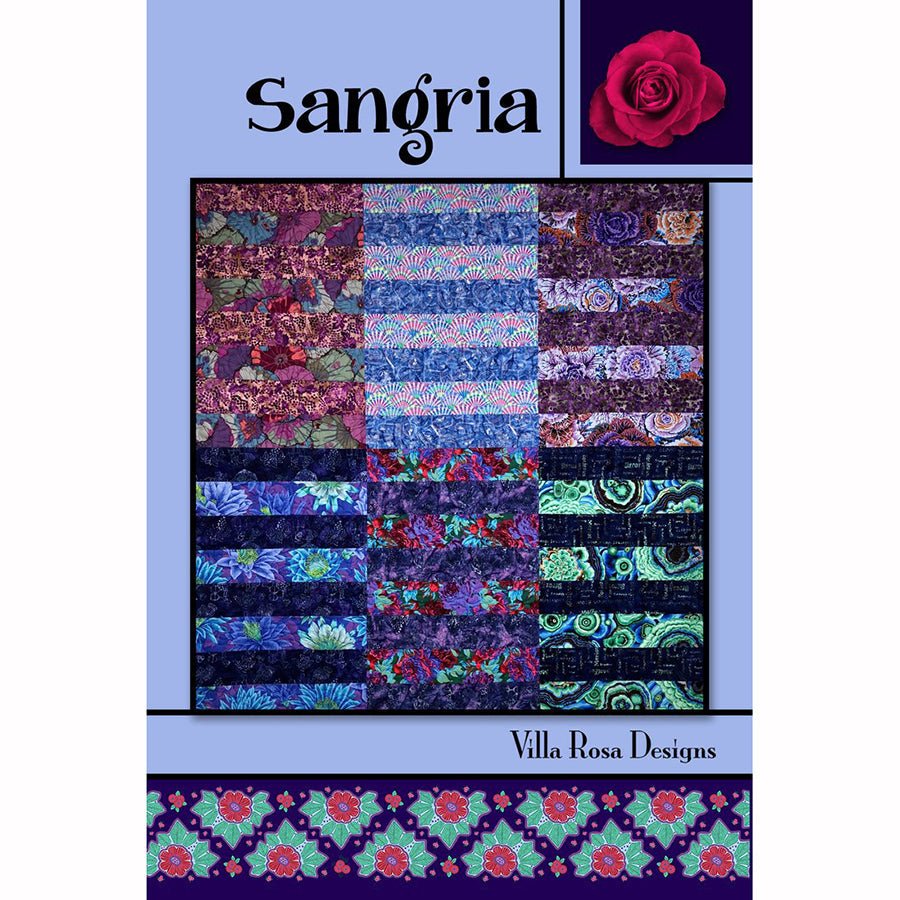 Sangria Quilt Pattern PDF Download - Villa Rosa Designs from Fort Worth Fabric Studio