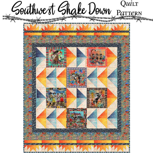 Southwest Shake Down Quilt Pattern PDF Download from Fort Worth Fabric Studio - Fort Worth Fabric Studio