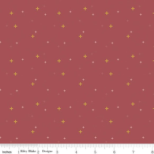 Sparkler Sparkle Marsala - Riley Blake from Fort Worth Fabric Studio