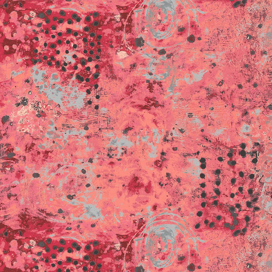 Spotted Graffiti Coral Garden - Windham from Fort Worth Fabric Studio