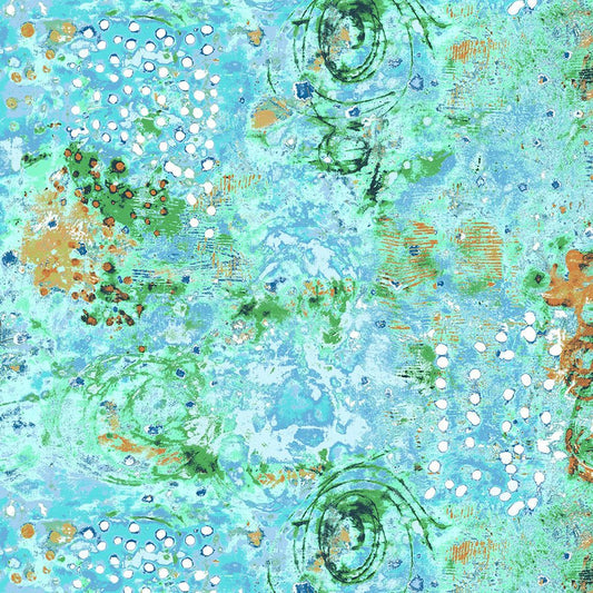 Spotted Graffiti Seaglass - Windham from Fort Worth Fabric Studio