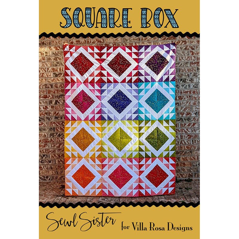 Square Box Quilt Pattern PDF Download - Villa Rosa Designs from Fort Worth Fabric Studio