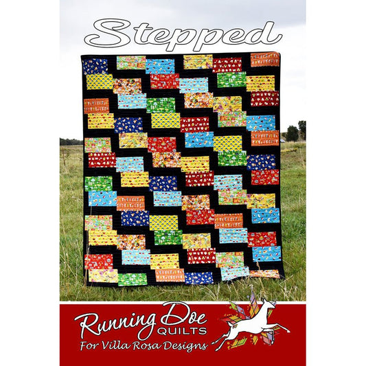 Stepped Quilt Pattern PDF Download - Villa Rosa Designs from Fort Worth Fabric Studio