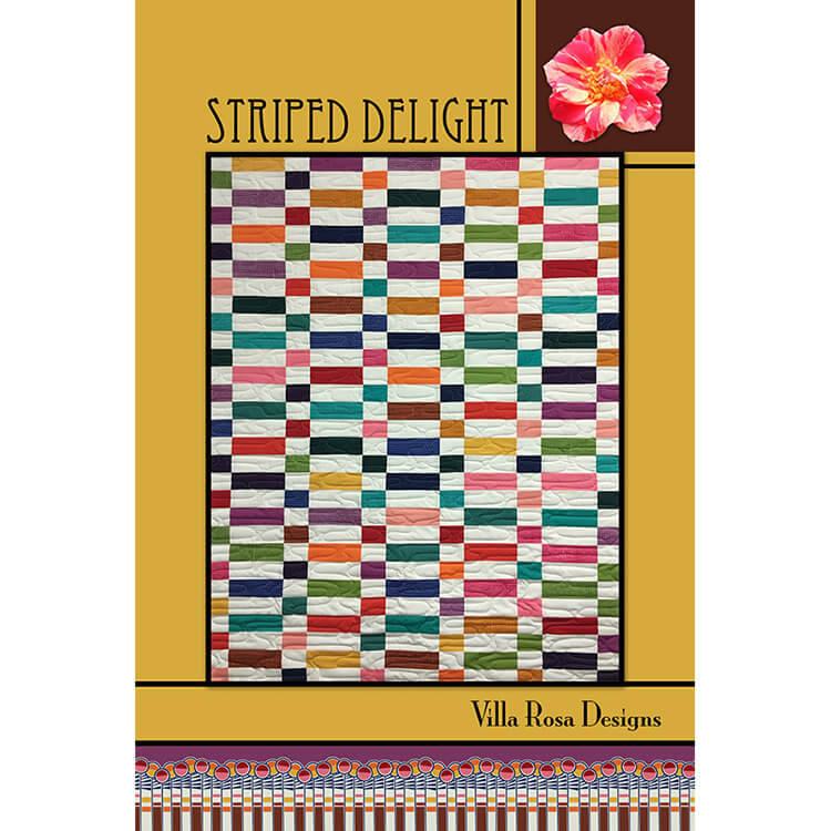Striped Delight Quilt Pattern PDF Download - Villa Rosa Designs from Fort Worth Fabric Studio