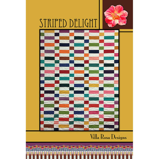 Striped Delight Quilt Pattern PDF Download - Villa Rosa Designs from Fort Worth Fabric Studio