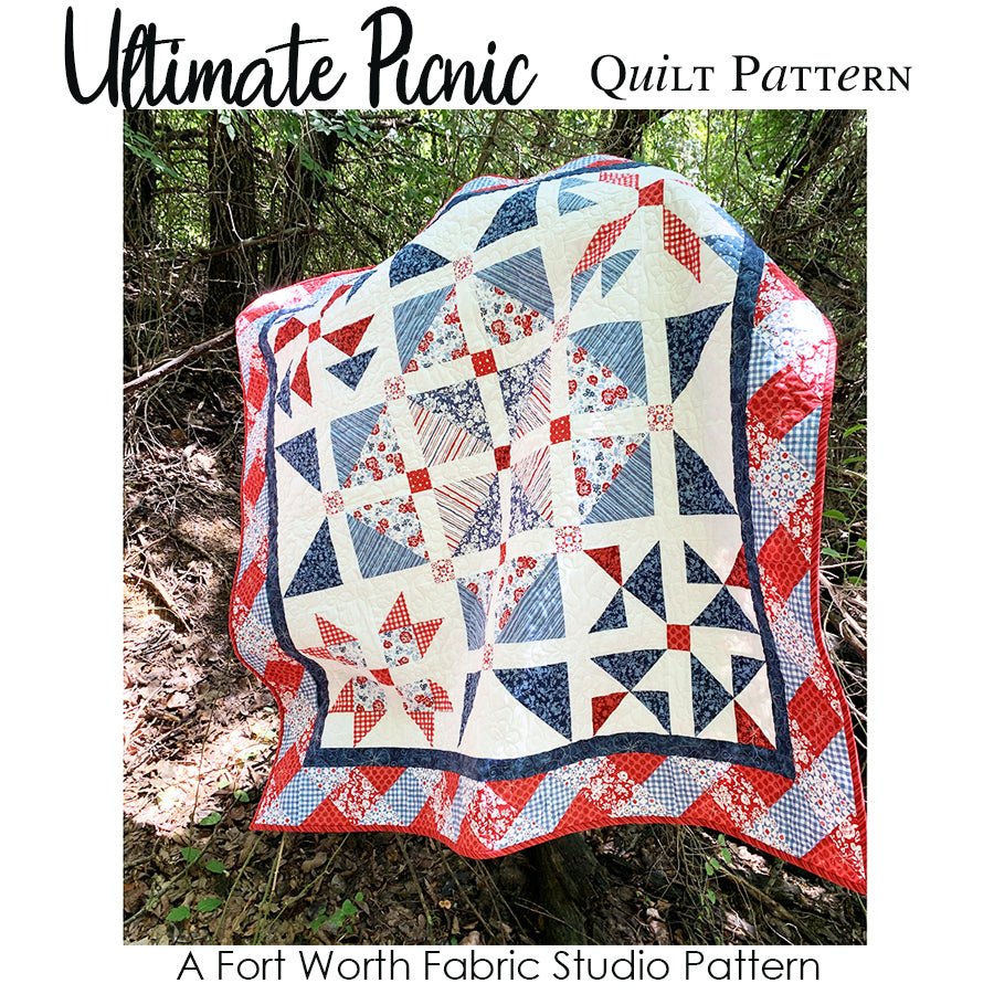 Ultimate Picnic Quilt Pattern PDF Download Pattern PDF by Fort Worth Fabric Studio