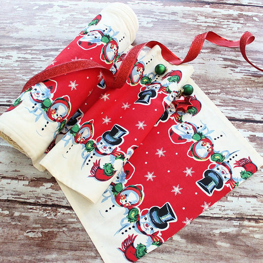 Vintage Snowmen 16" Cotton Toweling from Moda - Moda from Fort Worth Fabric Studio