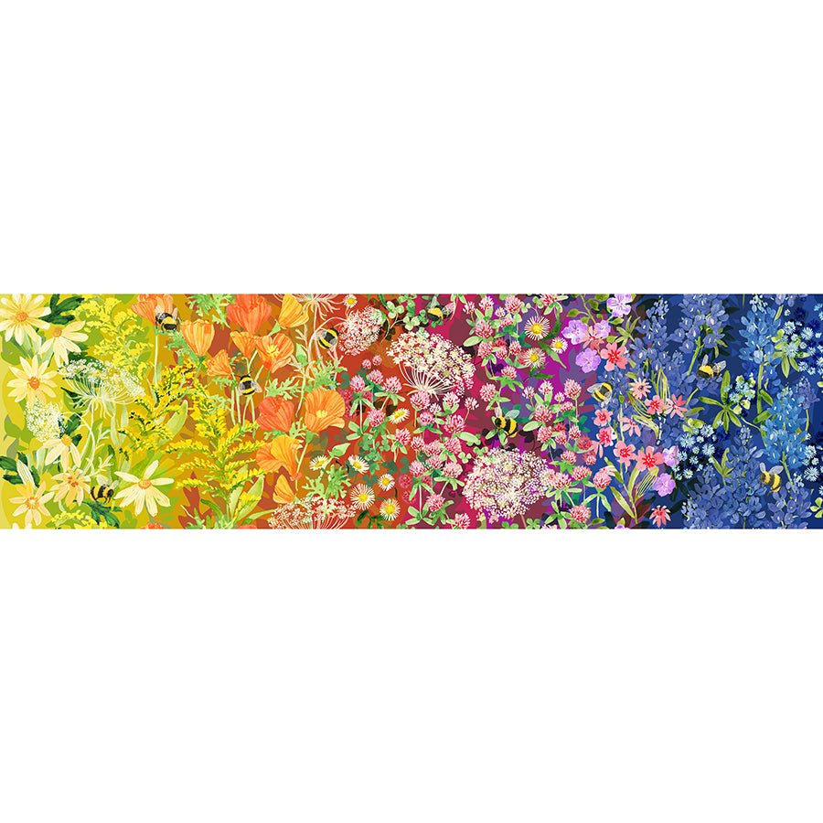Wild Blossoms Wildflower Ombre Rainbow - Moda from Fort Worth Fabric Studio
