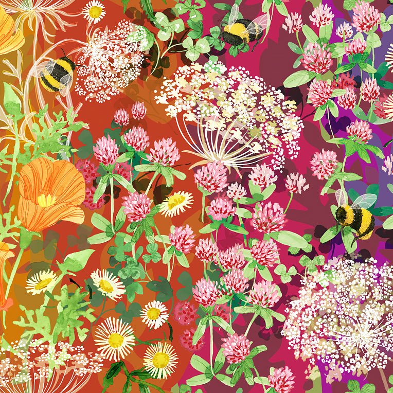 Wild Blossoms Wildflower Ombre Rainbow - Moda from Fort Worth Fabric Studio