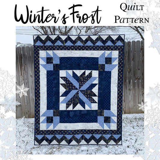Winter's Frost Quilt Pattern PDF Download from Fort Worth Fabric Studio - Fort Worth Fabric Studio