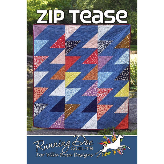 Zip Tease Quilt Pattern PDF Download - Villa Rosa Designs from Fort Worth Fabric Studio